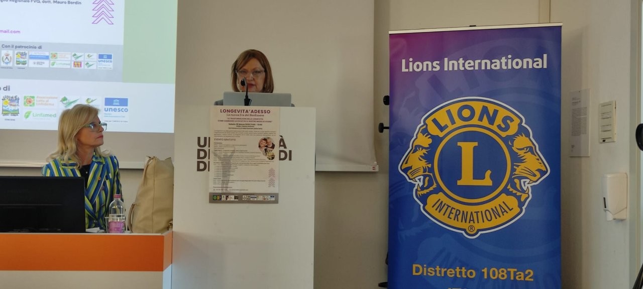 Intervento con banner Lions International